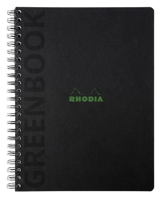 Notitieboek Rhodia Greenbook Recycled A4+ Lijn Hc