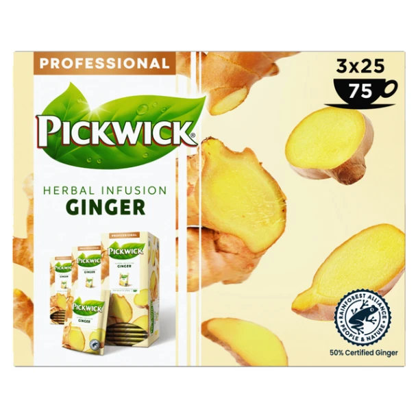 Thee Pickwick ginger 3 doosjes à 25st (1.5gr)