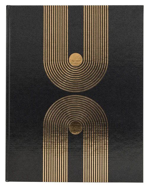 Gastenboek Exacompta Graphik 270x220mm blanco zwart