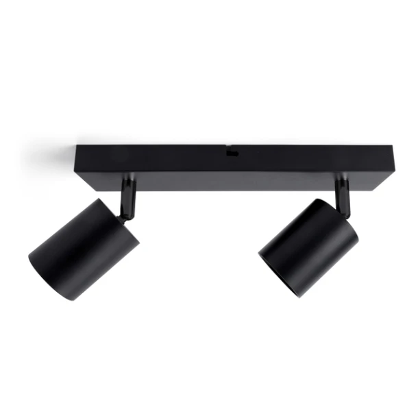 Plafondspot Integral Siena 2 spot IP20 GU10 zwart