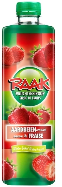 Siroop Raak Aardbei 750ml