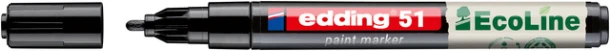 Paintmarker edding 51 EcoLine op waterbasis 1-2mm zwart