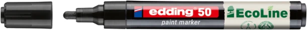 Paintmarker edding 50 EcoLine op waterbasis 2-3mm zwart