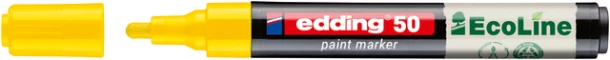 Paintmarker edding 50 EcoLine op waterbasis 2-3mm geel