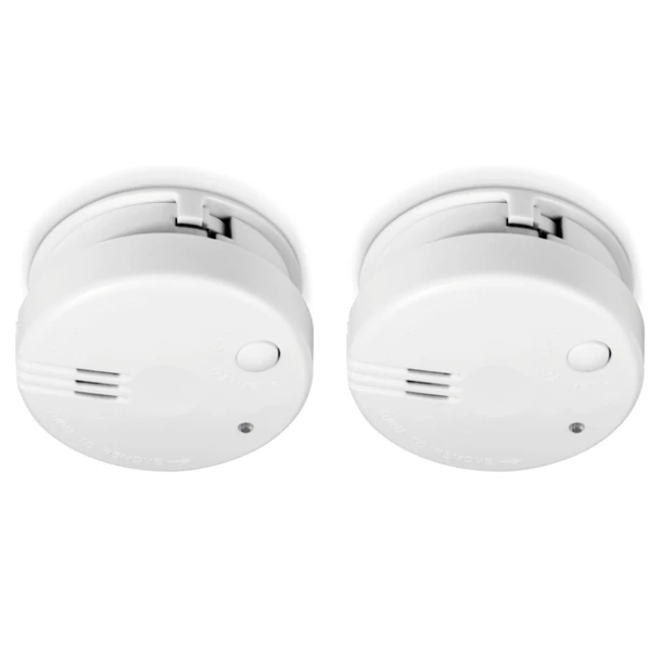 Rookmelder Alecto Mini 2 Stuks Met 5 Jaarbat Wit