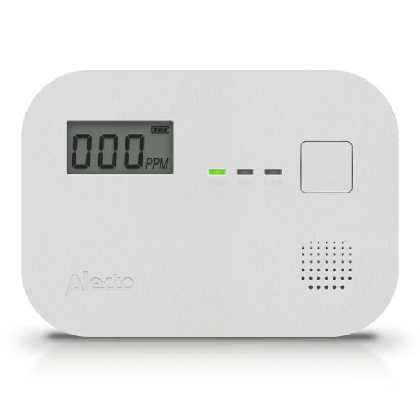 Koolmonoxidemelder Alecto 10 jaar sensor en display COA3910 wit