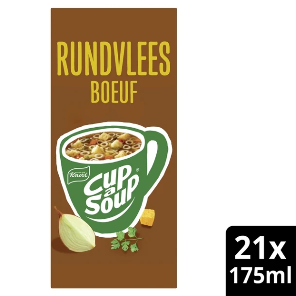 Cup-a-soup Rundvleessoep, doos à 21 zak
