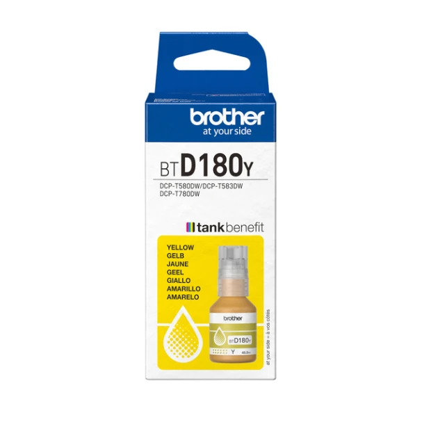 Navulinkt Brother BT-D180Y geel