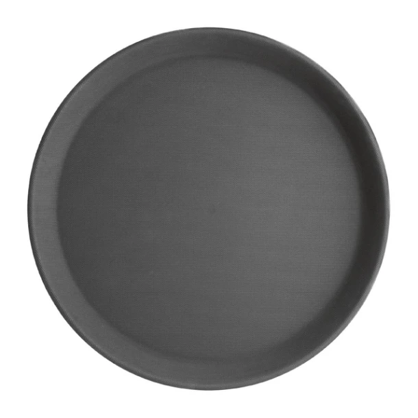Dienblad Olympia Kristallon antislip rond Ø40.6cm PP zwart