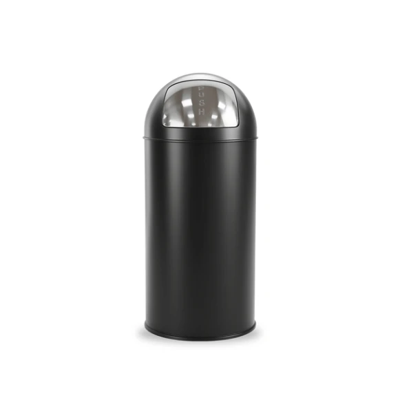 Afvalbak BRASQ Push Bin PB230+ 30 liter zwart