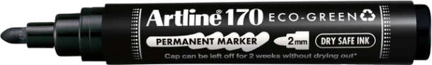 Permanent marker Artline170 Dry Safe Eco rond medium zwart