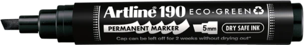 Permanent marker Artline 190  Dry Safe Eco schuin 2-5mm zwart