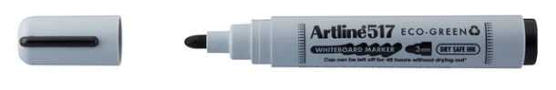 Whiteboardmarker Artline 517 Dry Safe Eco rond medium zwart