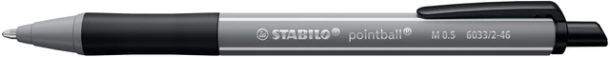 Balpen STABILO pointball colorful medium zwart