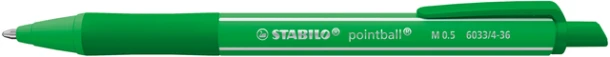 Balpen STABILO pointball colorful medium groen