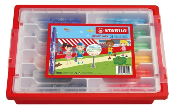 Viltstift STABILO power Max 980 XL assorti classpack à 96 stuks