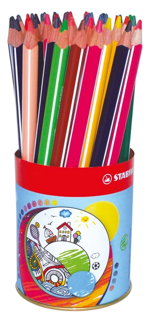 Kleurpotlood Stabilo 203 Trio Dik 38st Assorti