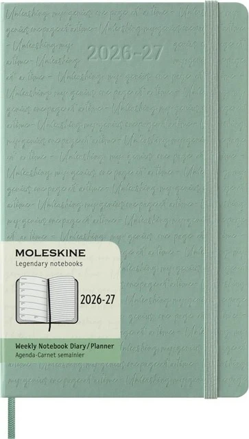 Agenda 2027 Moleskine 18M Planner Weekly 7dagen/1pagina large hc sage green