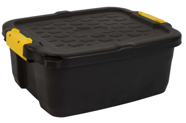 Opbergbox Bankers Box 24 liter met handgrepen robuust zwart