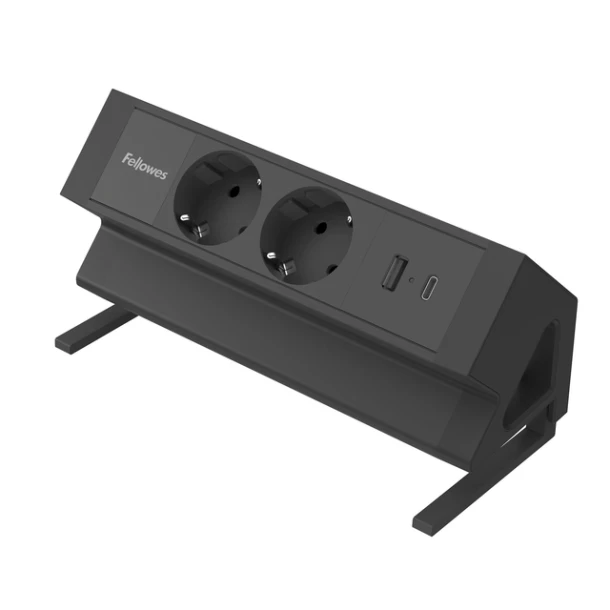 Stekkerdoos Fellowes Pdf 2v Incl Usb A+C 2m Zwart