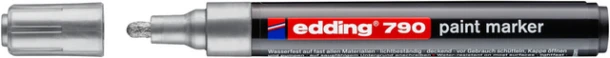 Paintmarker edding 790 op alcoholbasis 2-3mm zilver