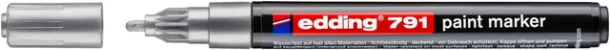 Paintmarker edding 791 op alcoholbasis 1-2mm zilver