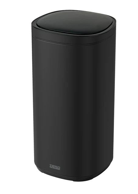 Afvalbak Desq Sensor 50 liter RVS zwart