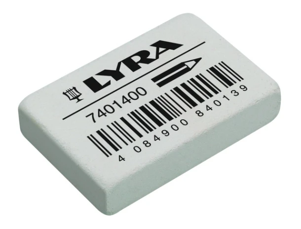 Gum LYRA India Rubber doos à 40 stuks wit