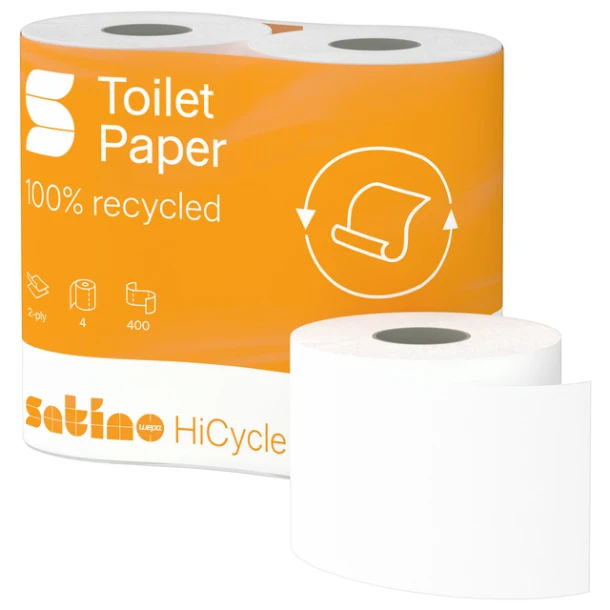 Toiletpapier Satino MT1 HiCycle 2-laags 4x400 vel