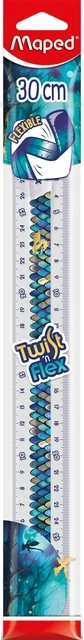 Liniaal Maped Twist N Flex Dragon 30cm Blauw