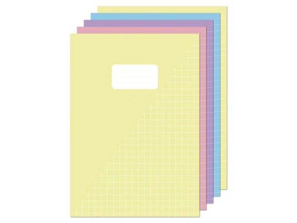 Schrift Kangaro A4 ruit 10mm 80pagina's 60gr pastel assorti 5 stuks
