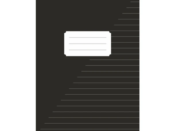 Schrift Kangaro A5 lijn 80 pagina's 60gr zwart pak à 10 stuks