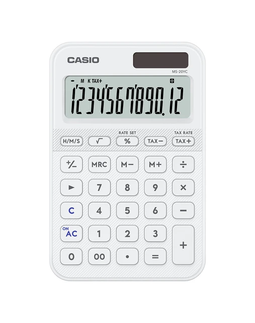 Rekenmachine Casio MS-20YC-WE wit