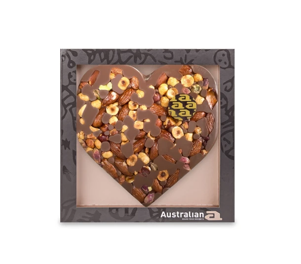 Chocolade Austrailian Hart Melk Noten