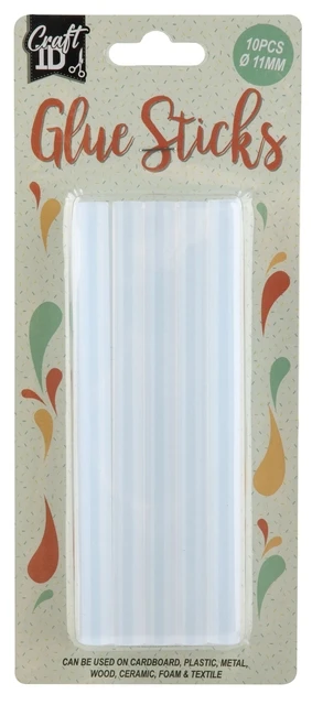 Lijmpatroon Craft ID 15x1,1cm 10 stuks transparant