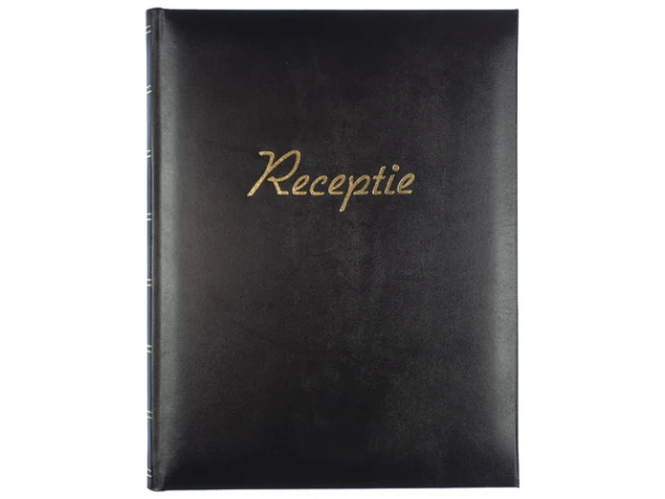 Receptiealbum Kangaro 26x21cm vakverdeling zwart