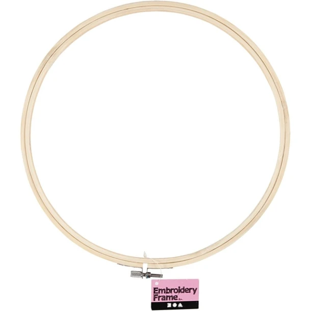 Borduurframe Creativ Company Rond 25cm Hout