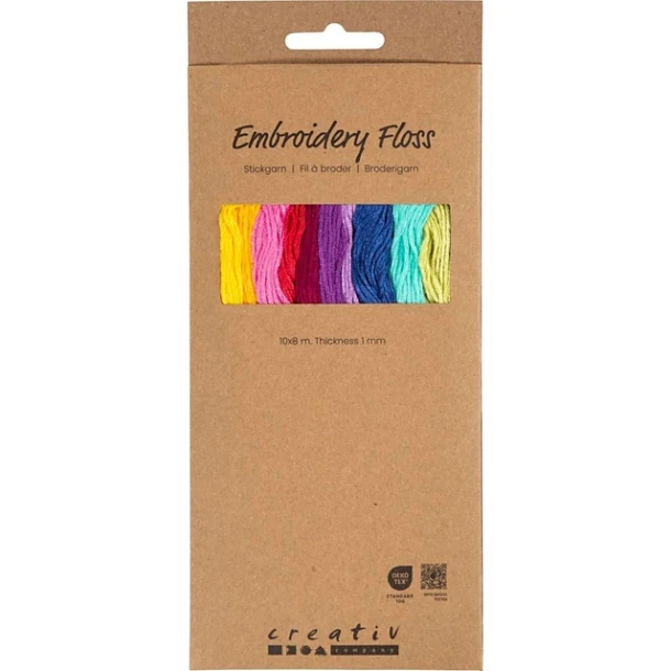 Borduurgaren Creativ Company 8mx1mm Set 10 Kleuren
