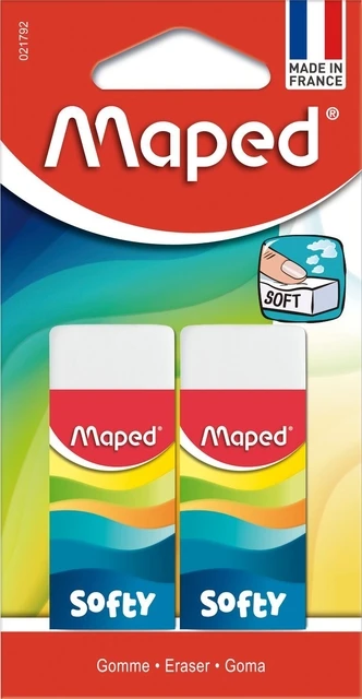 Gum Maped Softy blister à 2 stuks