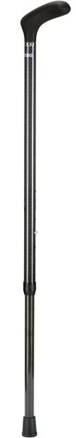 Wandelstok Able2 opvouwbaar carbon soft handvat zwart