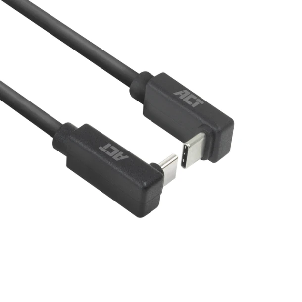 Kabel ACT USB-C hoek boven/beneden 10Gbps 2m