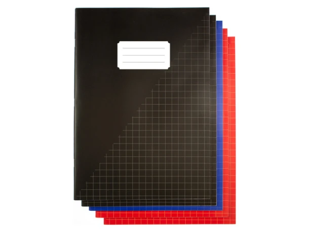 Schrift Kangaro A4 ruit 10mm 80 pagina's 60gr assorti pak à 5 stuks
