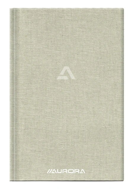 Notitieboek Aurora A5 ruit 5x5mm 192 pagina's 80g linnen grijs