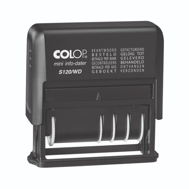 Stempel Colop Printer Mini S120wd 12 Teksten Zwart