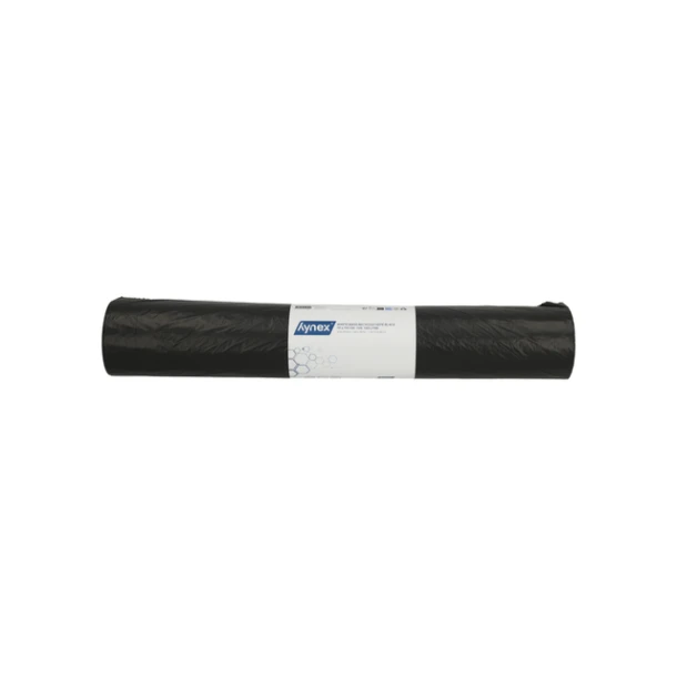 Afvalzak Hynex 70x110cm HDPE recycled T25 120L zwart rol à 25 stuks