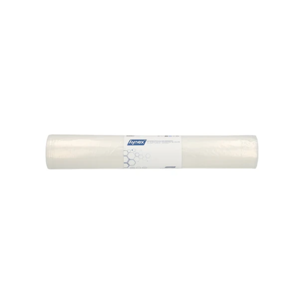 Afvalzak Hynex 70/15x200cm LDPE recycled T80 400L transparant ponsgaten rol à 5 stuks