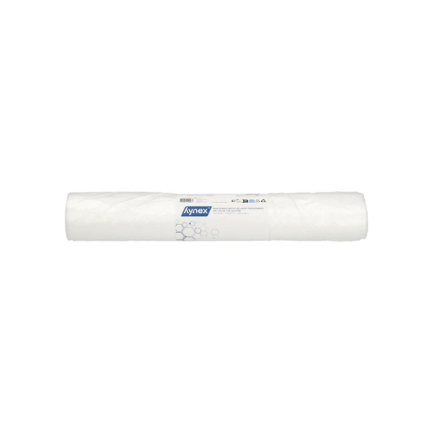 Afvalzak Hynex 63x70cm HDPE recycled T15 50L transparant rol à 50 stuks