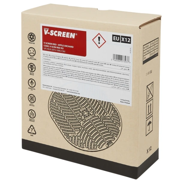 Urinoirmat V-screen Apple Orchard 12 stuks