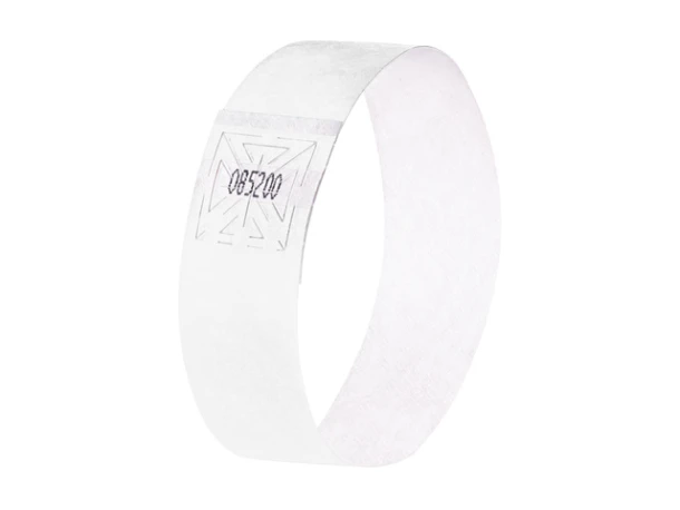Evenementenbandjes Sigel 255x25mm Wit 120st