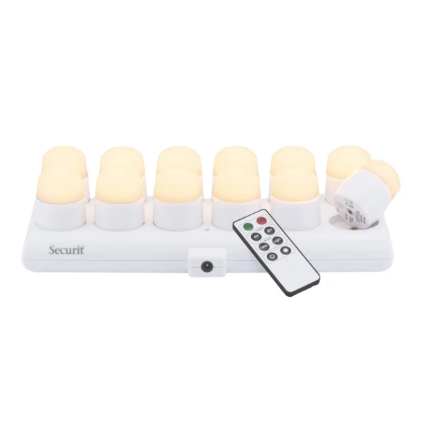 Theelicht Securit Amsterdam Led 12 Stuks Wit